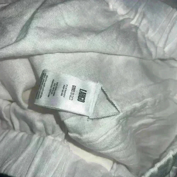 NWT Lahgo by lunya Woven Linen Shorts, Size Large*, Color White - Picture 9 of 10